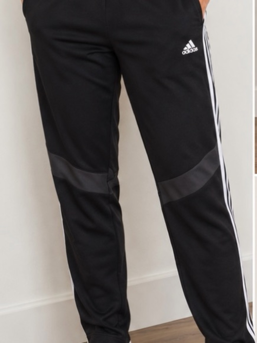 adidas Women’s AEROREADY Black Track Pants XL Athletic 3 Stripe